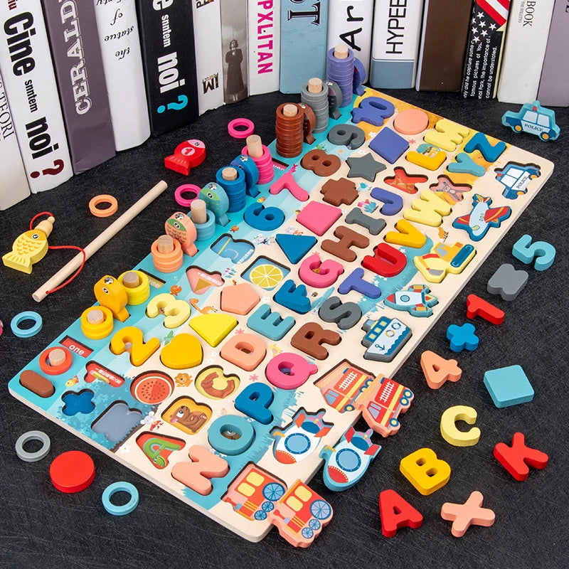 Learn & Play Wooden Board