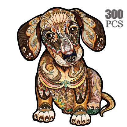 Colorful Dogs Wooden Puzzle Collection