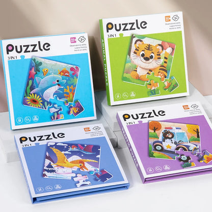 3-in-1 Puzzle Box