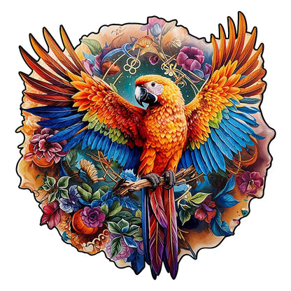Vibrant Macaw Wooden Puzzle