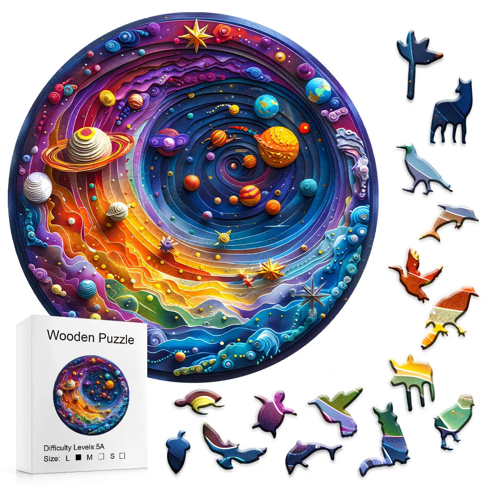 Solar System Wooden Puzzle