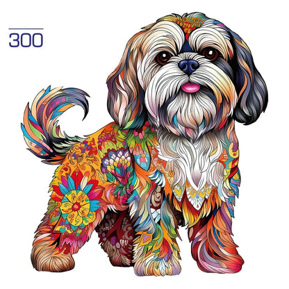 Colorful Dogs Wooden Puzzle Collection
