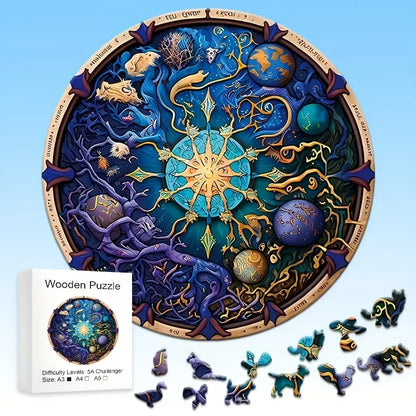 Celestial Cosmos Wooden Puzzle