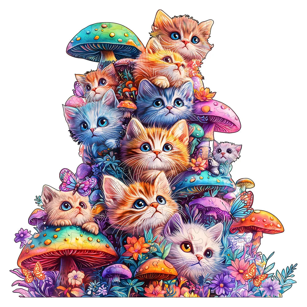 Enchanted Kittens Wooden Puzzle