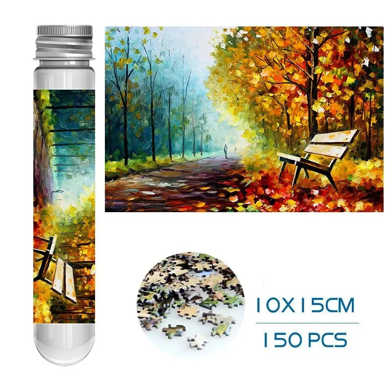 150 Piece Mini Tube Jigsaw Puzzle Collection