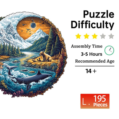 Wild Mountain Harmony Wooden Puzzle