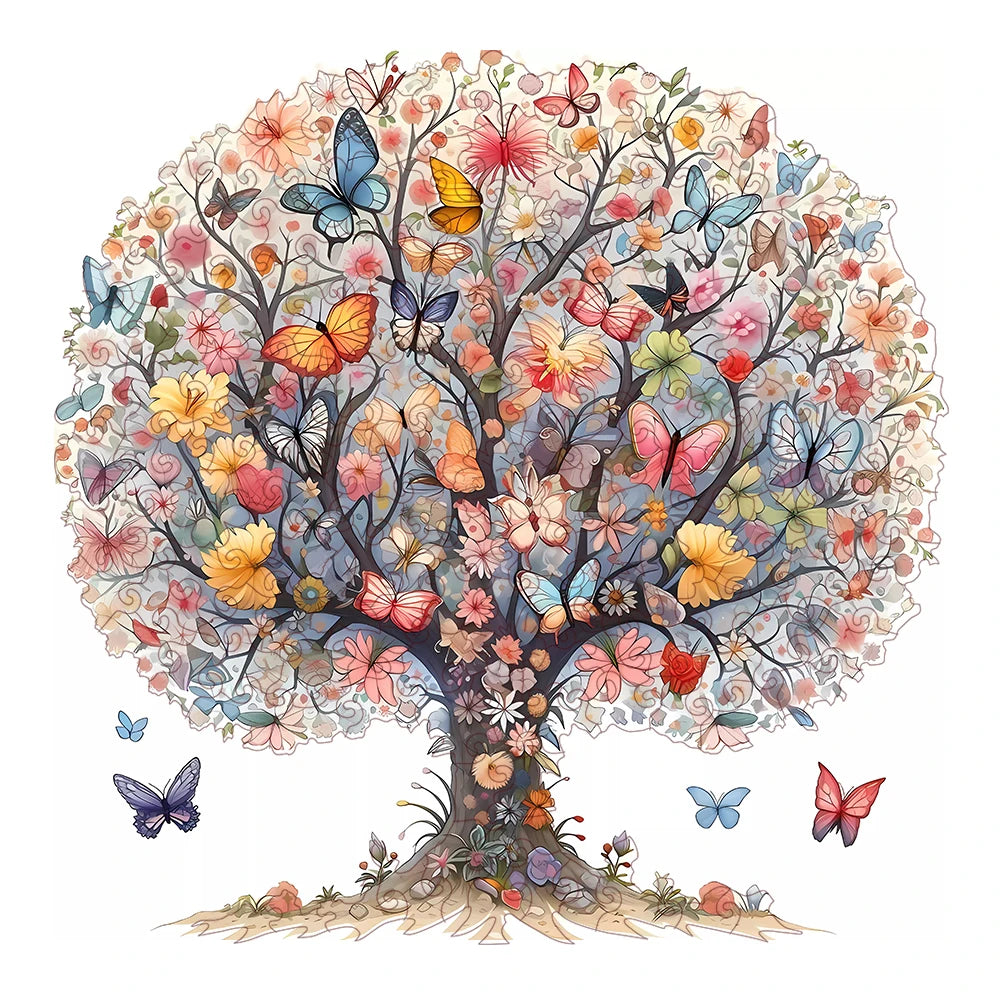 Butterfly Blossom Tree Wooden Puzzle