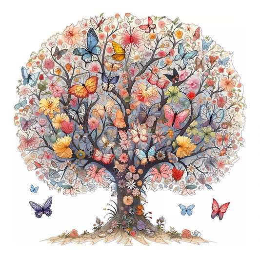 Butterfly Blossom Tree Wooden Puzzle
