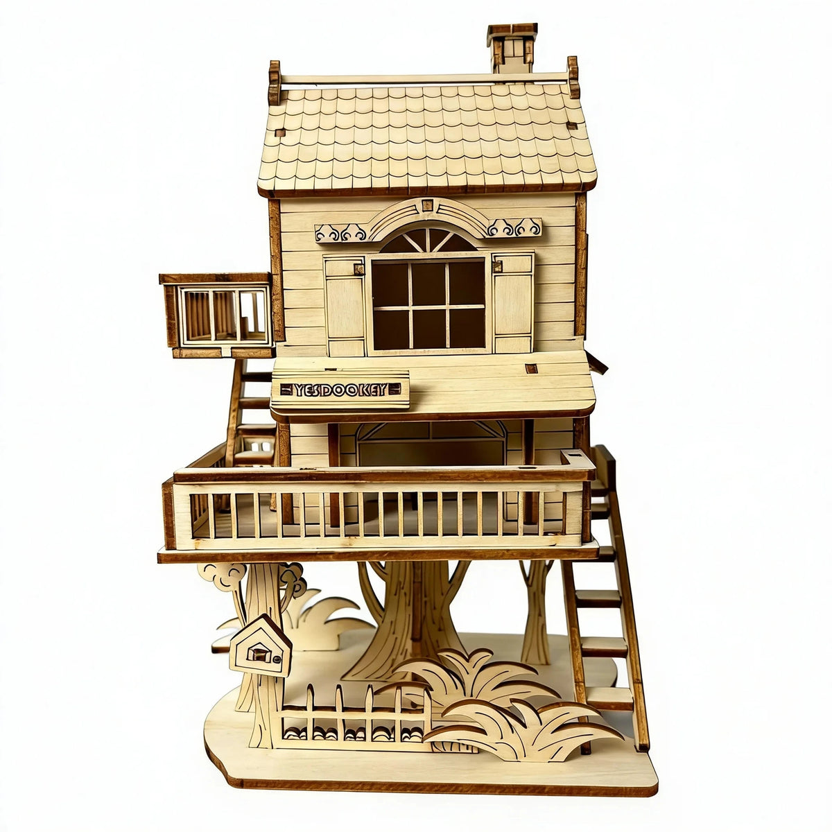 Wooden Treehouse Model