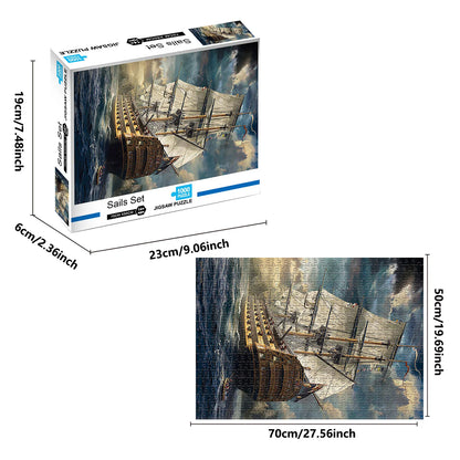 1000 Pieces Majestic Sailing Ship Puzzle
