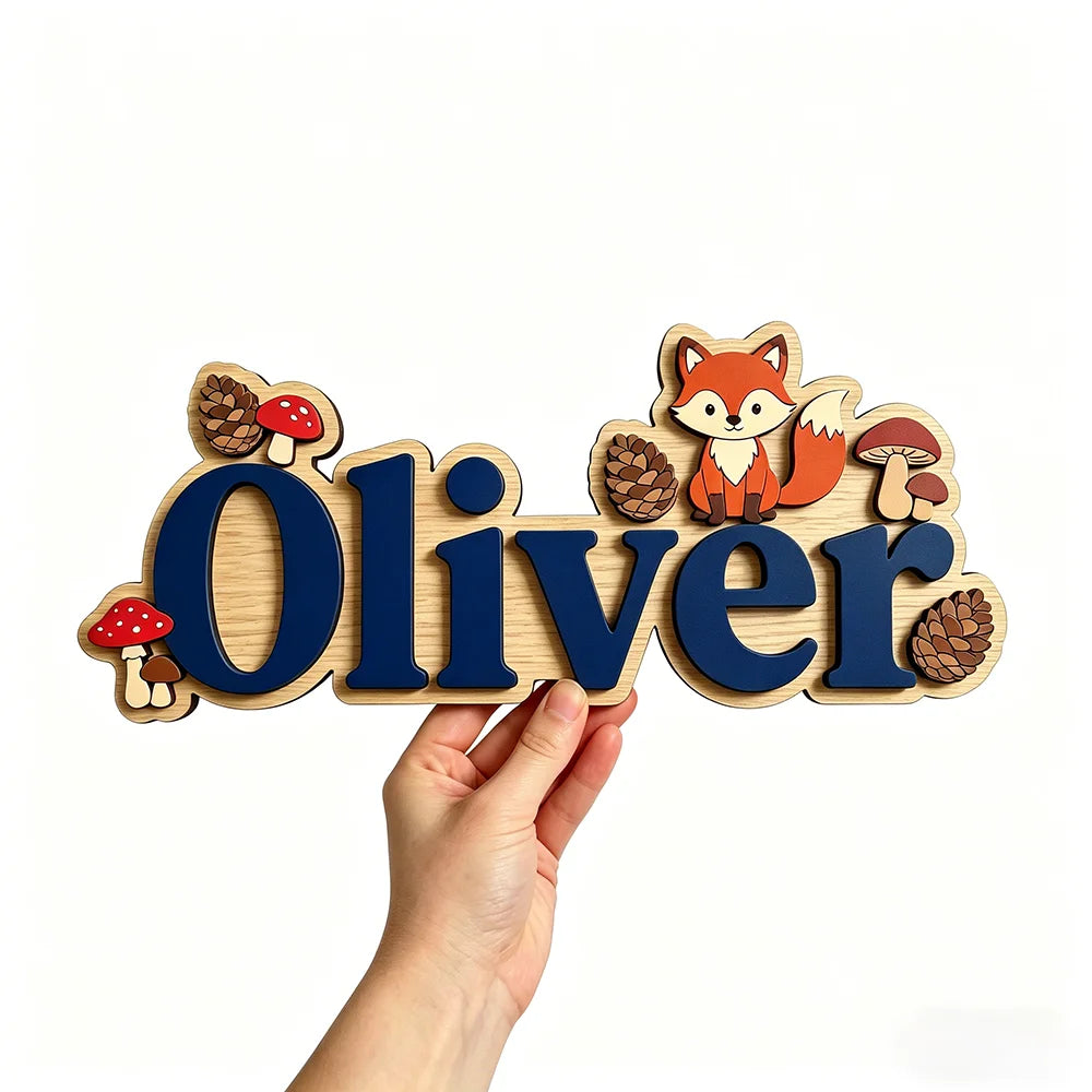 Woodland Name Sign