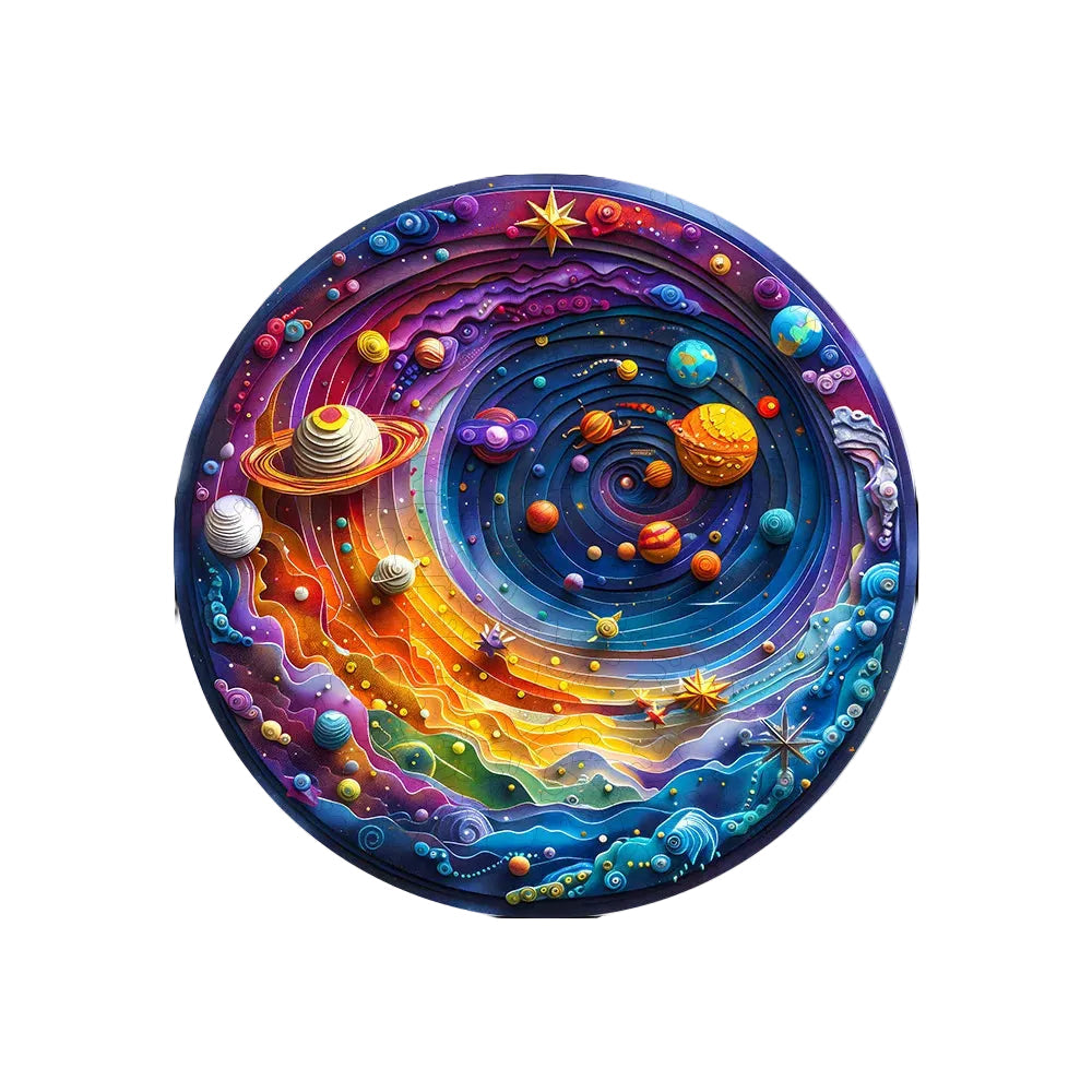 Solar System Wooden Puzzle