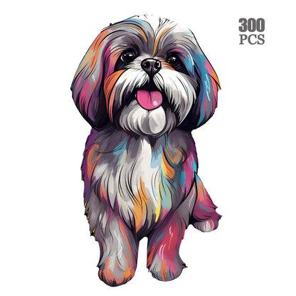 Colorful Dogs Wooden Puzzle Collection