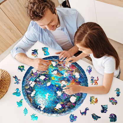 Coral Reef Sea Turtle Wooden Puzzle