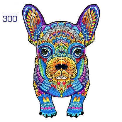 Colorful Dogs Wooden Puzzle Collection