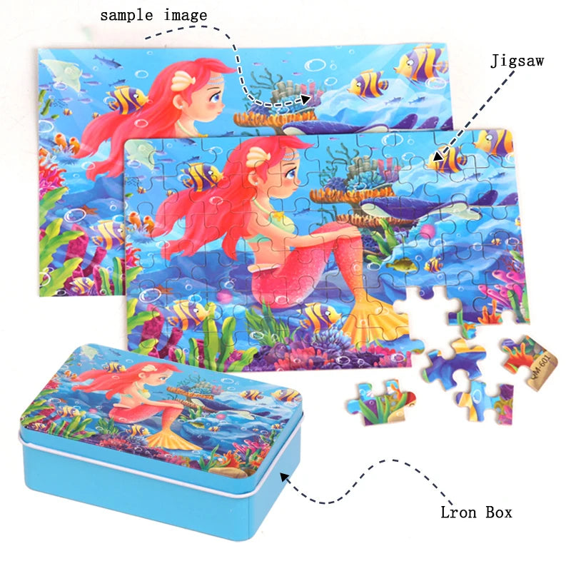 Pocket Puzzle Tin 60 pcs