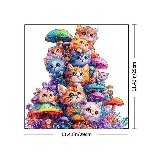 Enchanted Kittens Wooden Puzzle