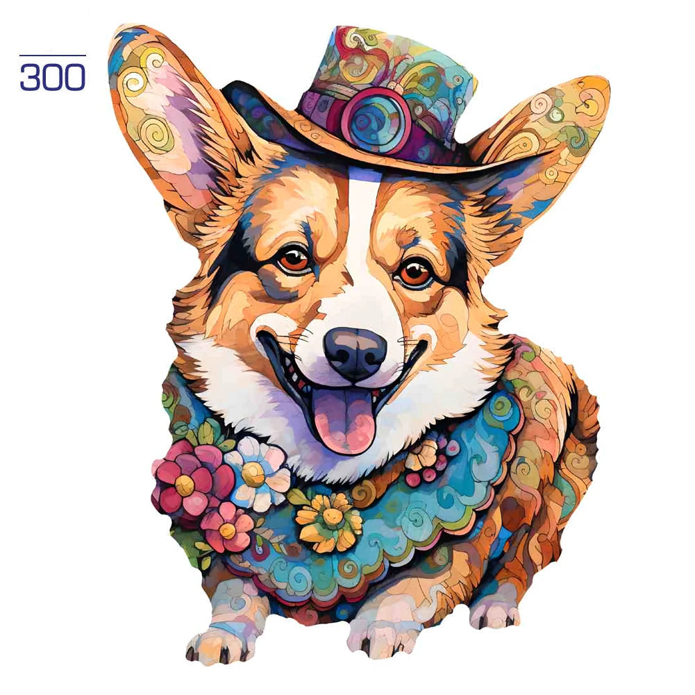 Colorful Dogs Wooden Puzzle Collection