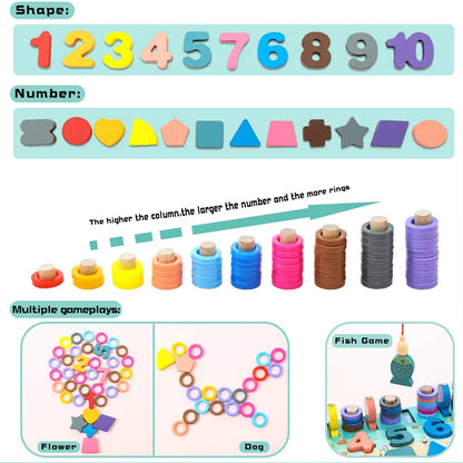 Learn & Play Wooden Board