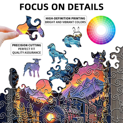 Magic Train Book Wood Puzzle