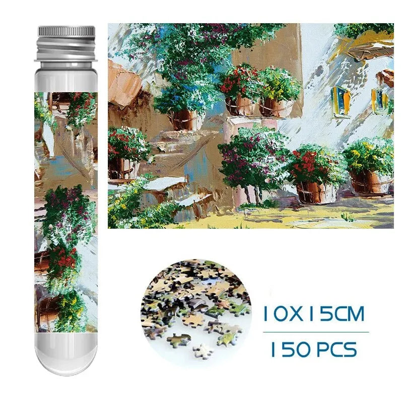 150 Piece Mini Tube Jigsaw Puzzle Collection