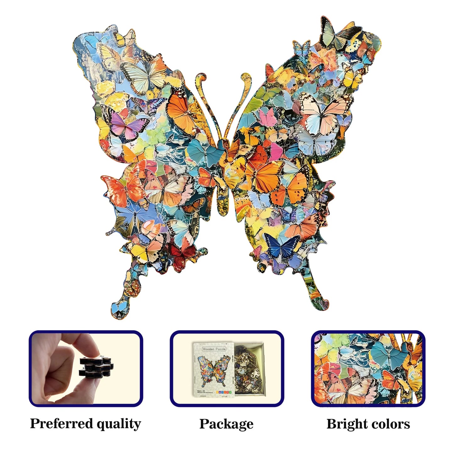 Butterfly Dance Wooden Puzzle
