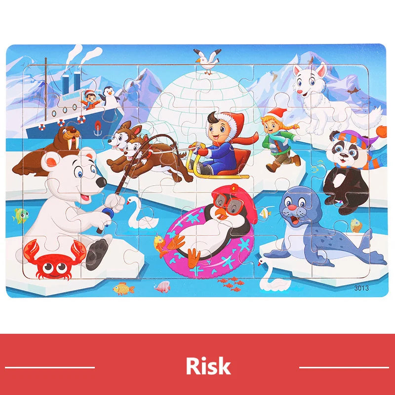 30 Piece Educational Kids Jigsaw Puzzle