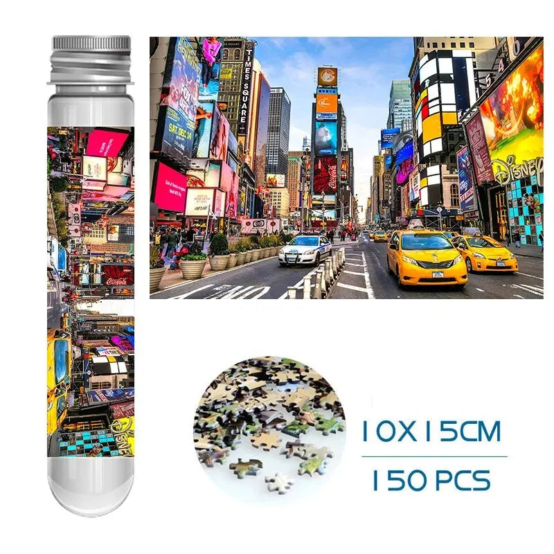 150 Piece Mini Tube Jigsaw Puzzle Collection