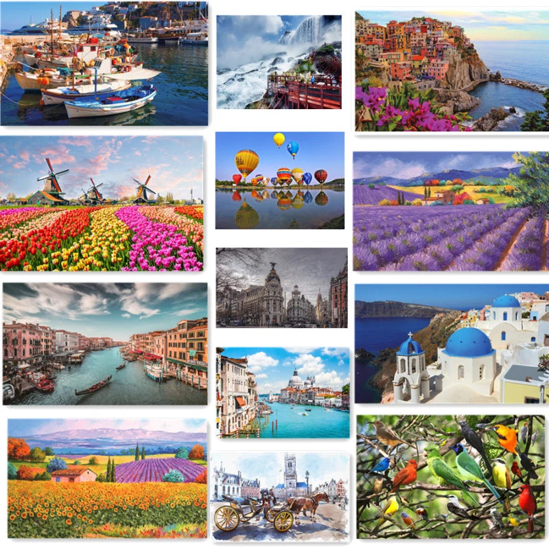 500 Piece Landscape & Travel Jigsaw Puzzle Collection