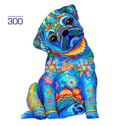 Colorful Dogs Wooden Puzzle Collection