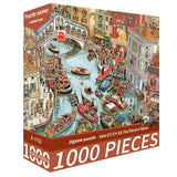 Crowded canal