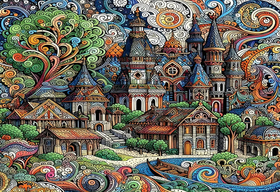 Enchanted Castle 500/1000-piece puzzle