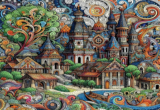 Enchanted Castle 500/1000-piece puzzle