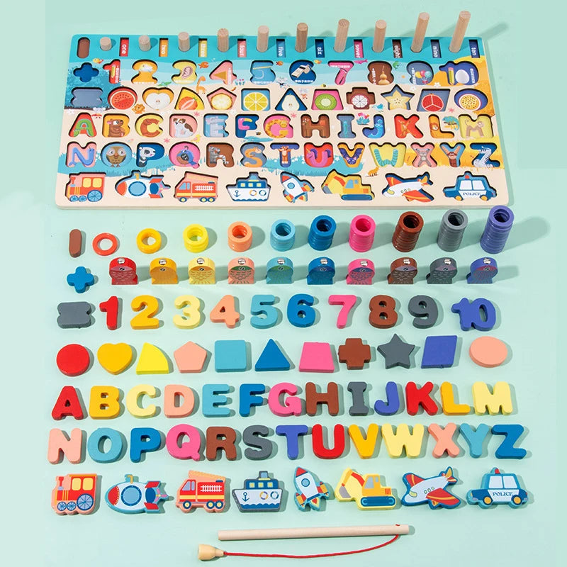 Learn & Play Wooden Board