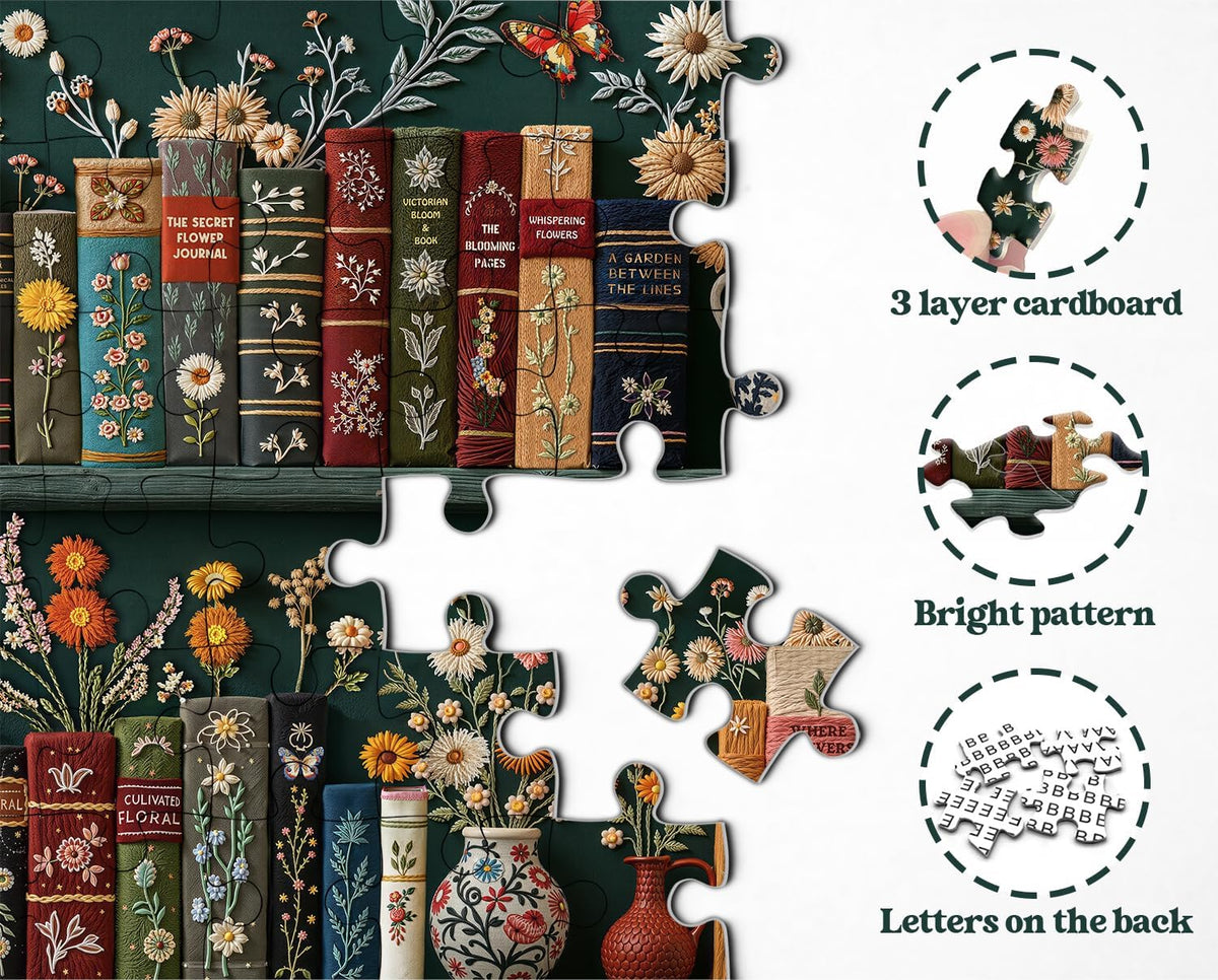 Blooming Bookshelf - 1000 pieces