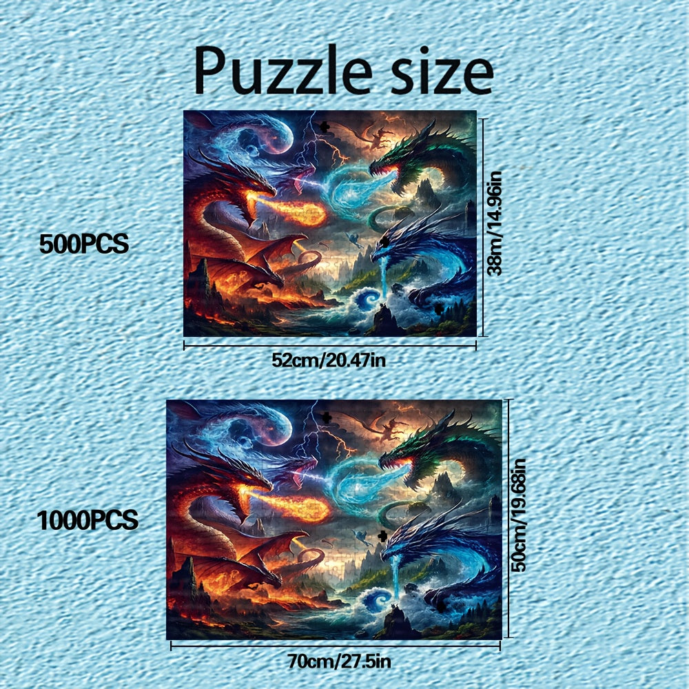 Elemental Dragons - 1000 pieces