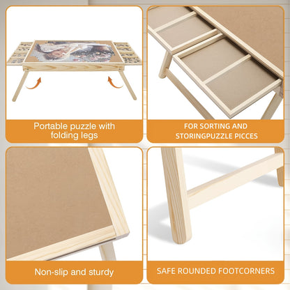 Puzzle Wood Table