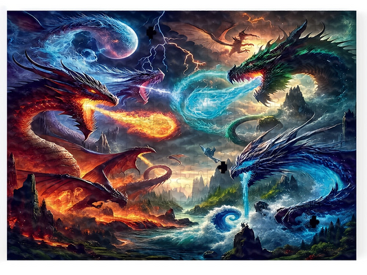 Elemental Dragons - 1000 pieces