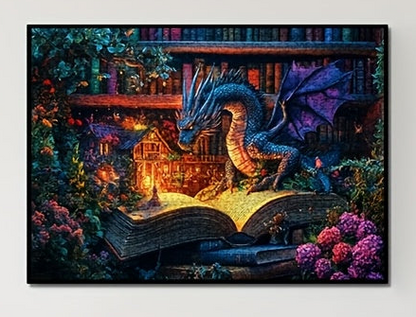 Dragon Magic Study 1000pcs Large Paper Jigsaw Puzzle