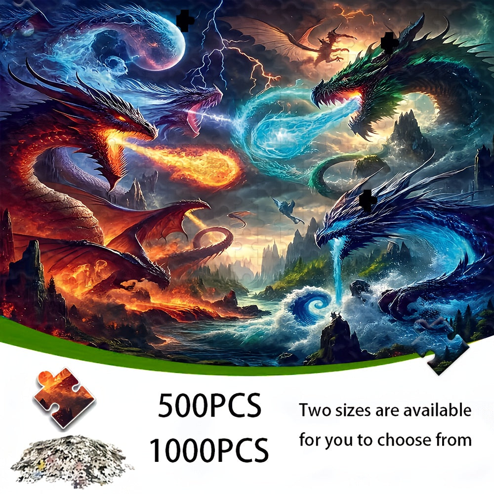 Elemental Dragons - 1000 pieces